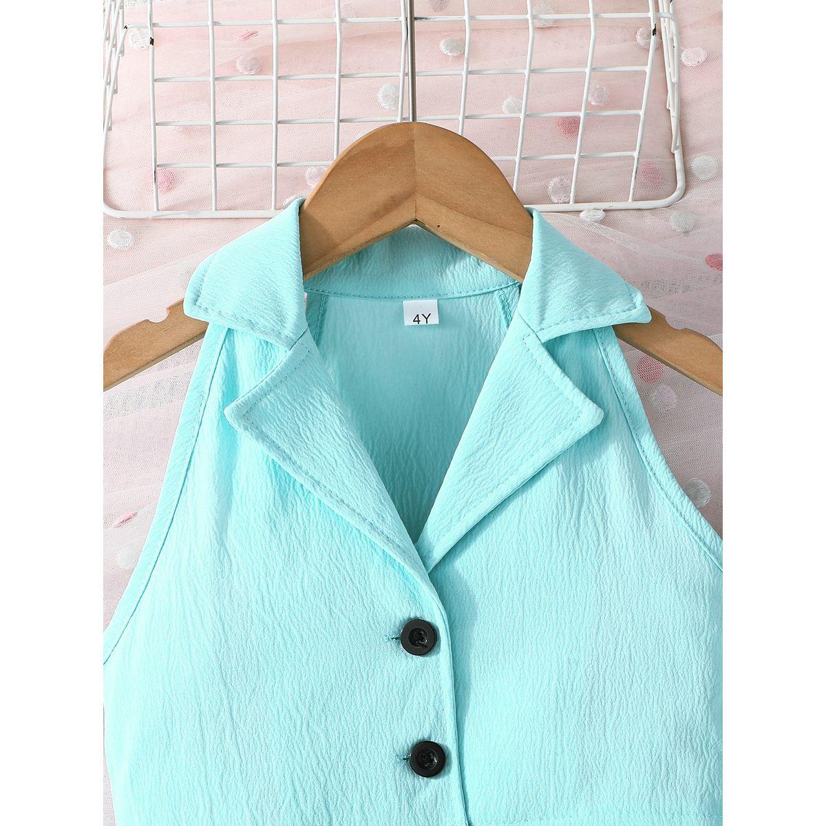 طقم من بنطال وبلوزة بدون أكمام مع فيونكة-girls-clothing-setsandcoords-image-2