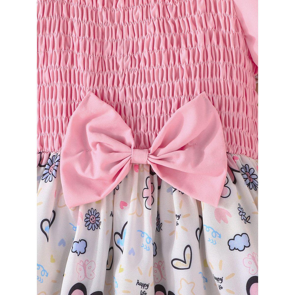 فستان بأكمام منفوخة وطبعة زهور-girls-clothing-dressesandjumpsuits-image-4