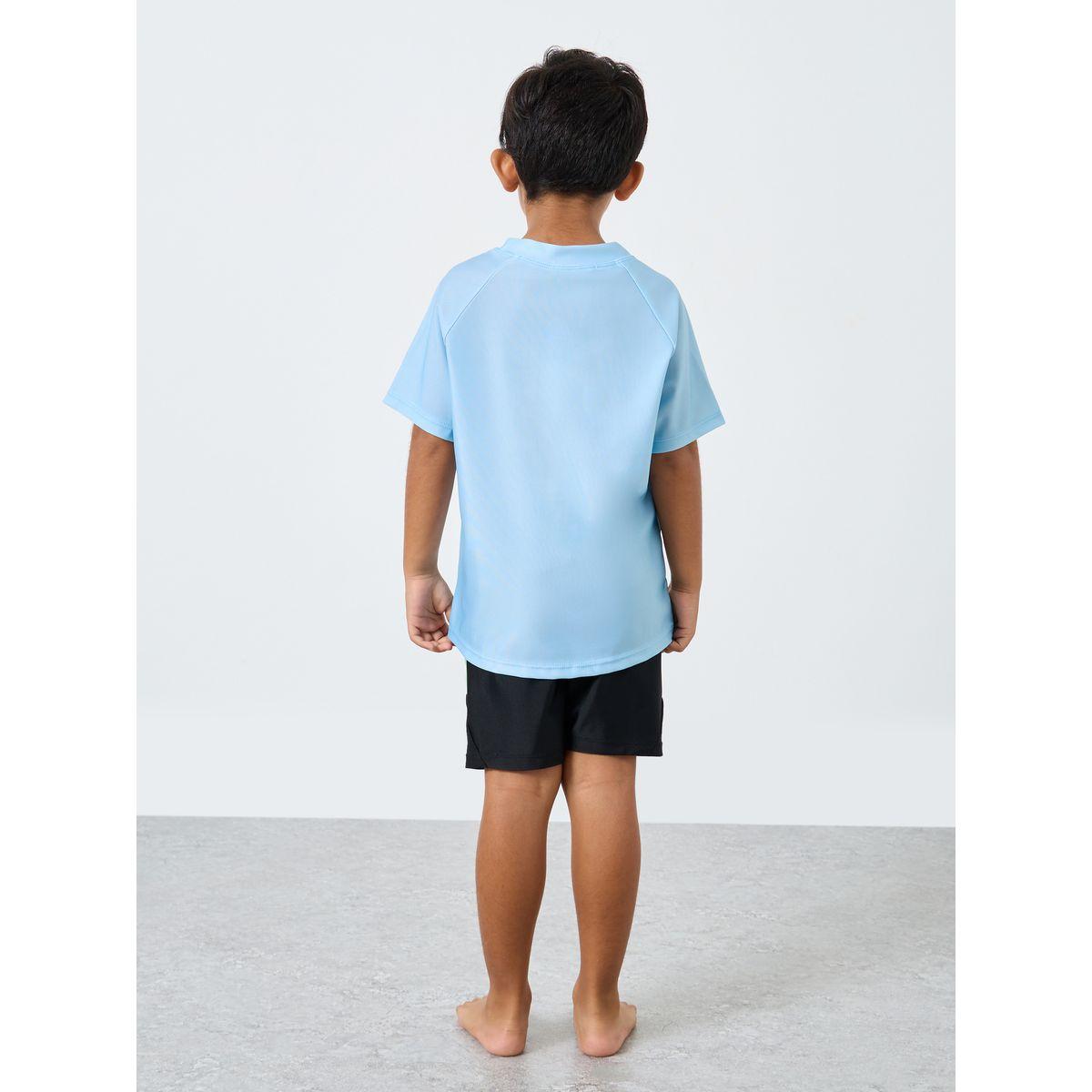 بدلة سباحة من 3 قطع - شورت وتيشيرت مع كاب-boys-clothing-sportswear-sets-image-5