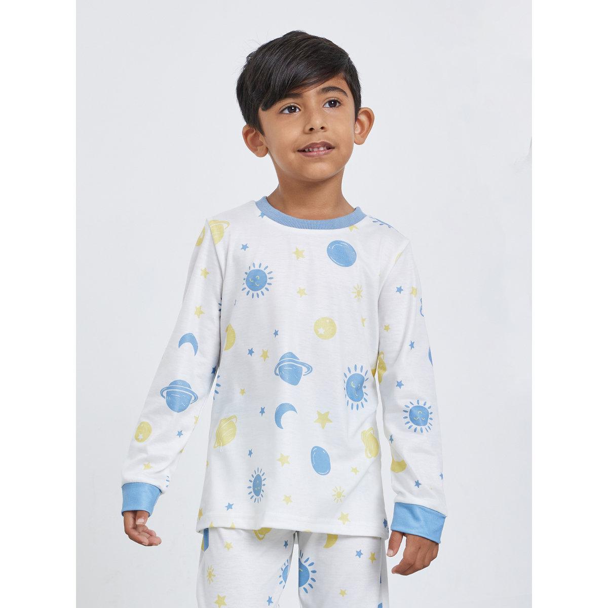Styli Boys Space Adventure Graphic T-Shirt and Pyjama Set-boys-clothing-nightwear-image-3