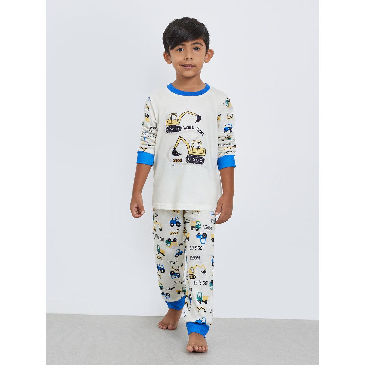 طقم من بنطال بيجاما وبلوزة بطبعة جرافيك-boys-clothing-nightwear-image-2