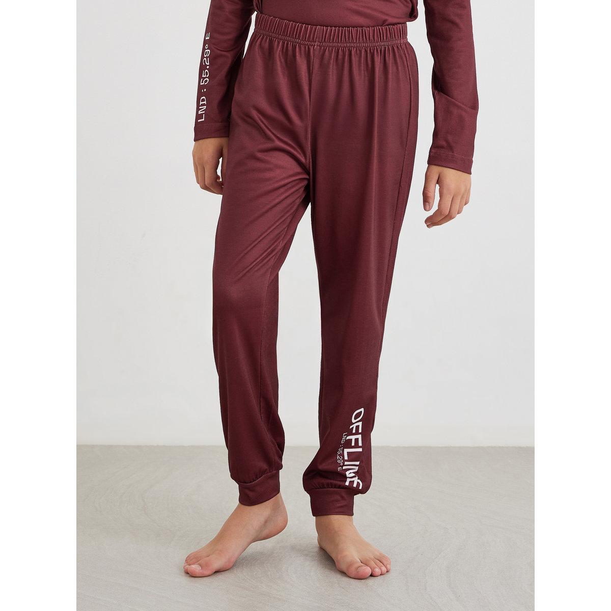 طقم من بنطال بيجاما وتيشيرت بطبعة كتابة-boys-clothing-nightwear-image-4