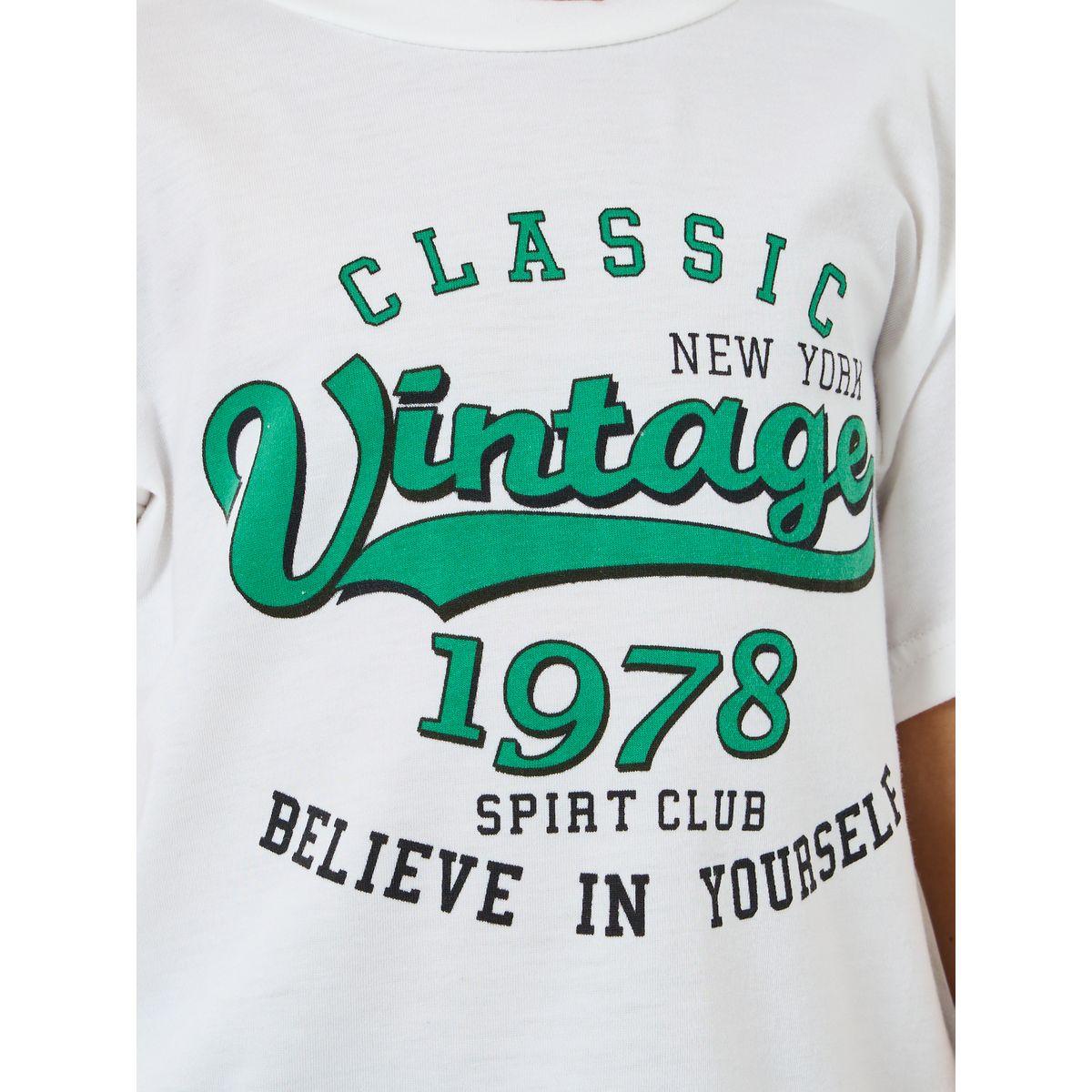 Styli Front Graphic T-Shirt and Solid Shorts Set-boys-clothing-setsandcoords-image-3