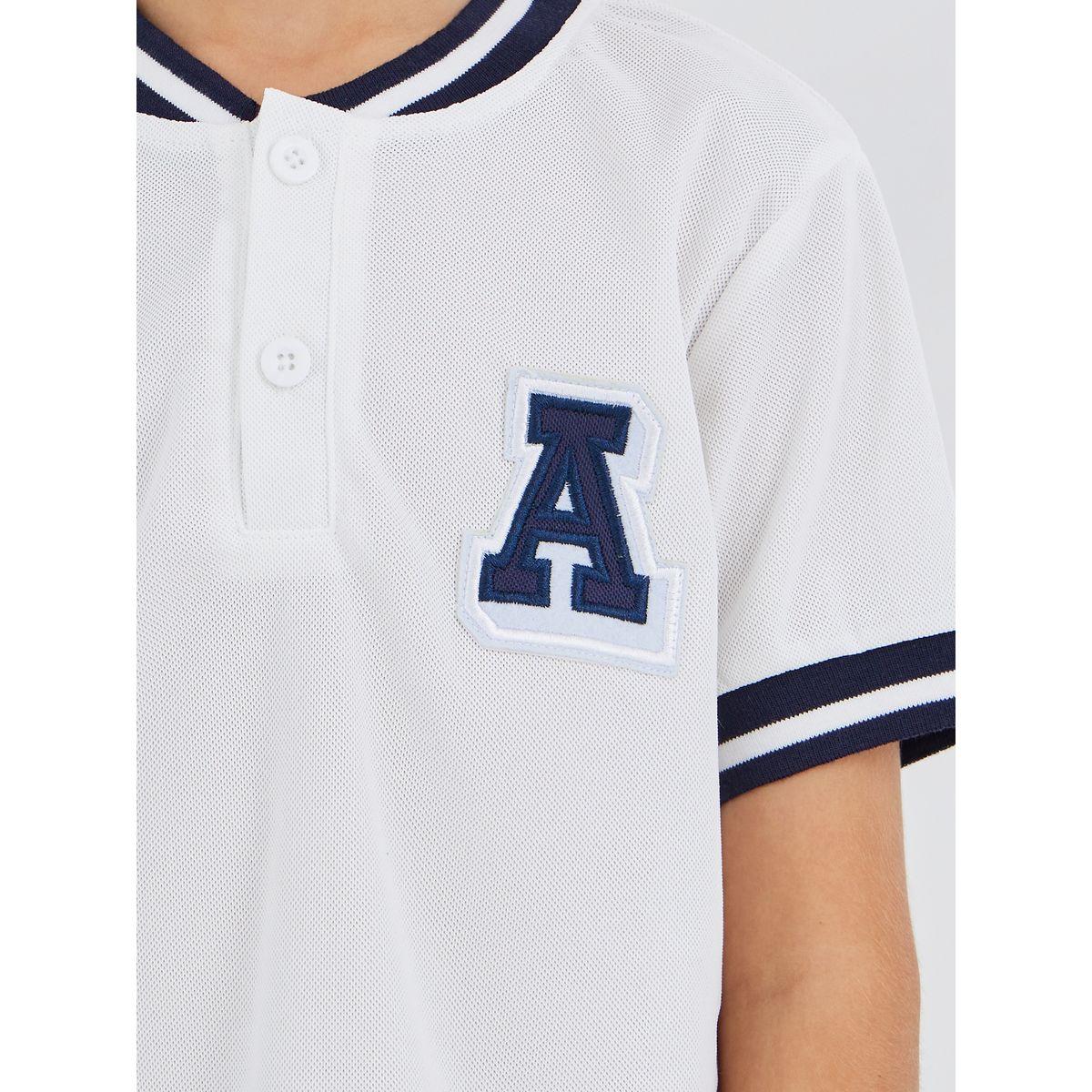 Styli Patch Detail Polo T-Shirt and Solid Shorts Set-boys-clothing-setsandcoords-image-3