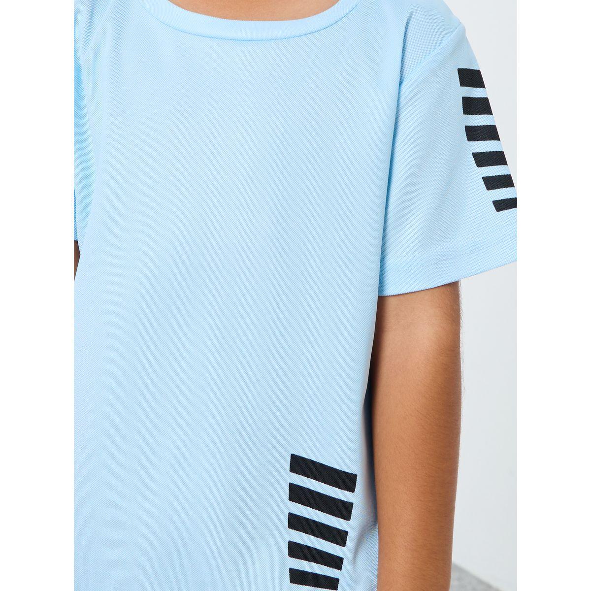 Styli Striped Print T-Shirt and Shorts Set-boys-clothing-setsandcoords-image-3