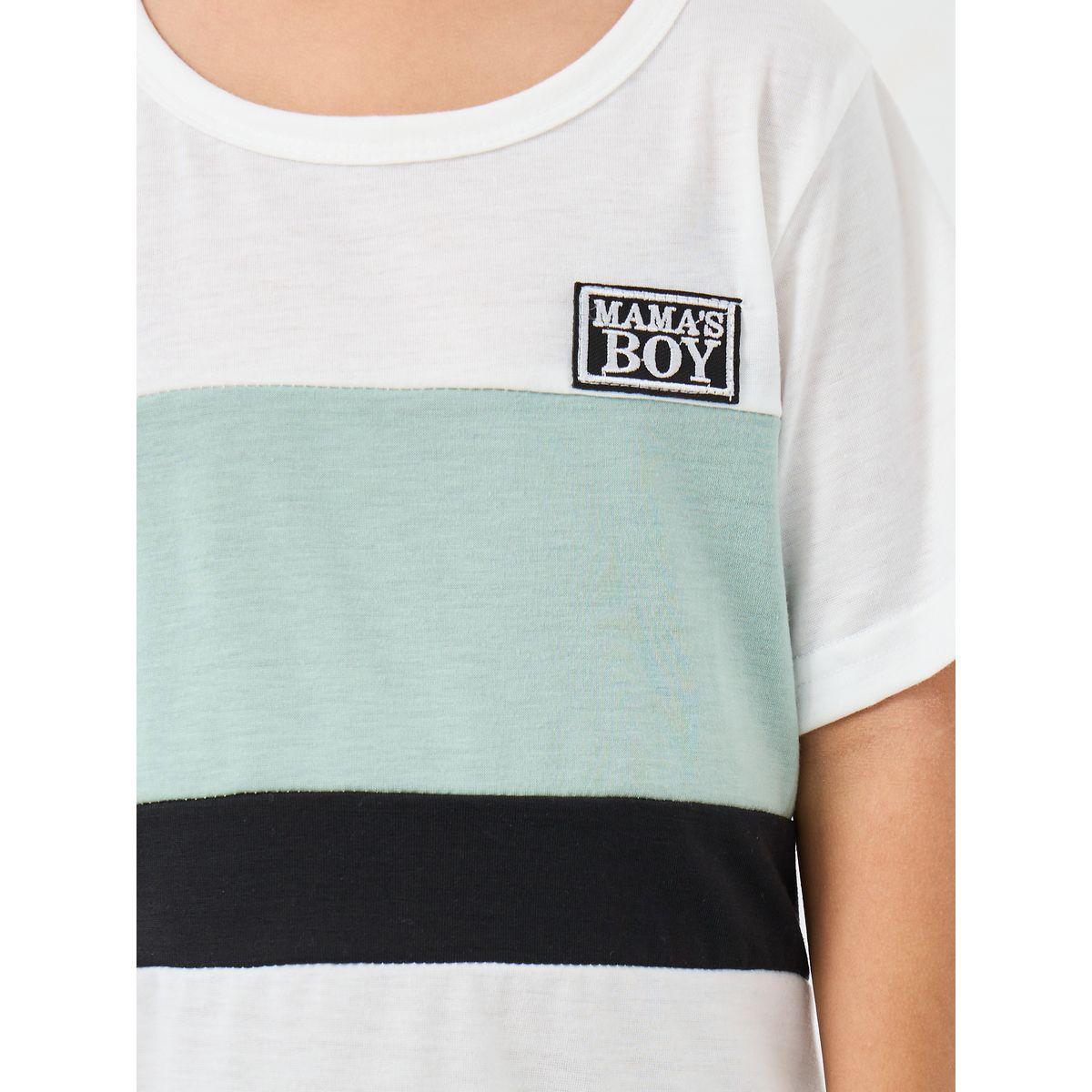 Styli Color Block T-Shirt and Shorts Set-boys-clothing-setsandcoords-image-3