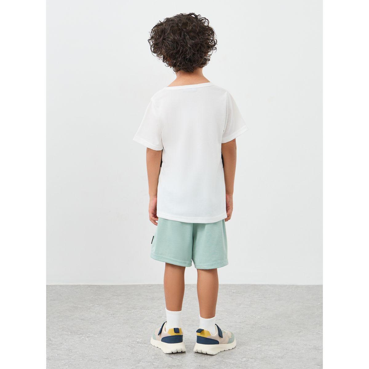 Styli Color Block T-Shirt and Shorts Set-boys-clothing-setsandcoords-image-5