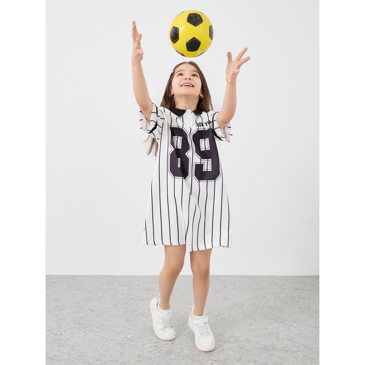 فستان مخطط بياقة بولو-girls-clothing-dressesandjumpsuits-image-1