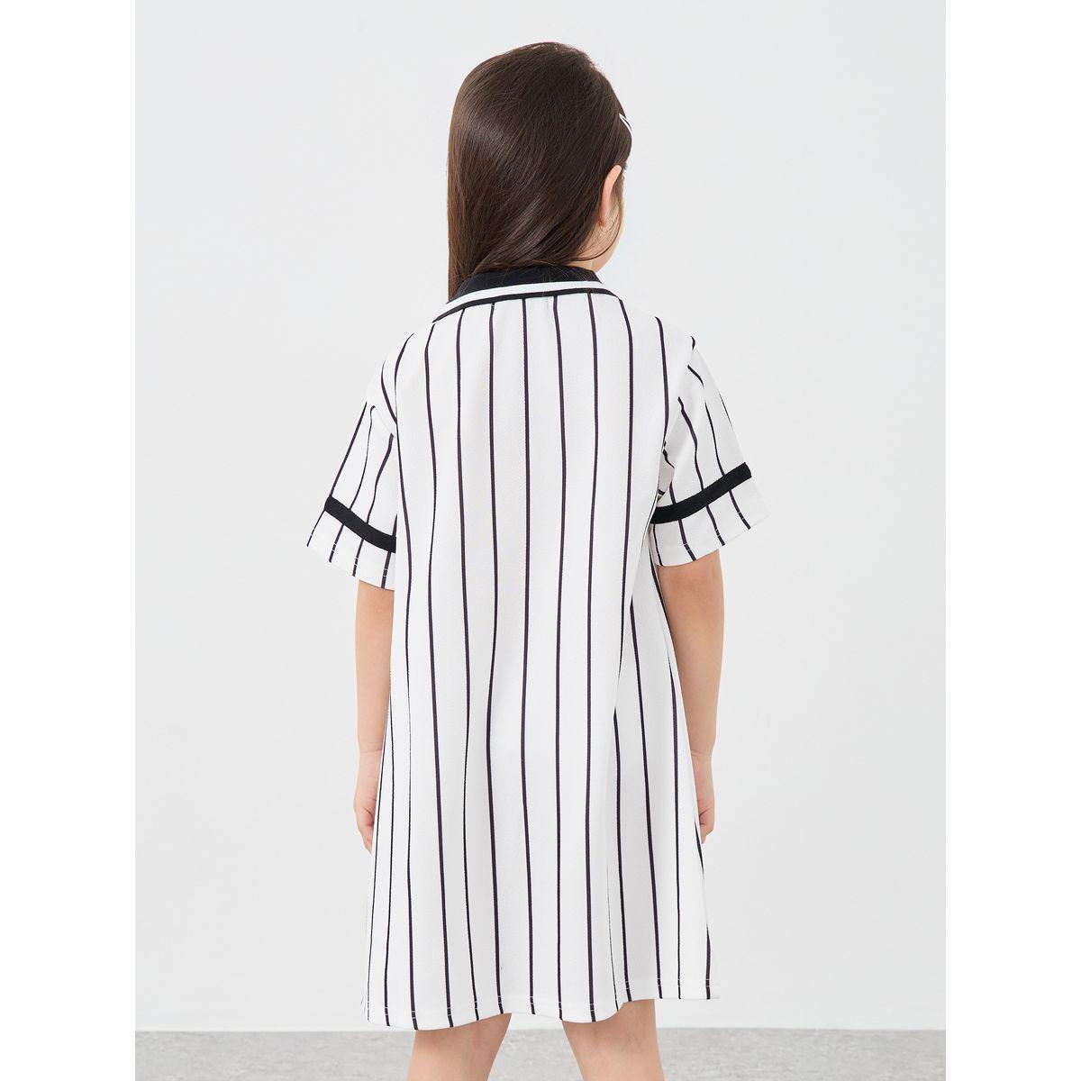 فستان مخطط بياقة بولو-girls-clothing-dressesandjumpsuits-image-4