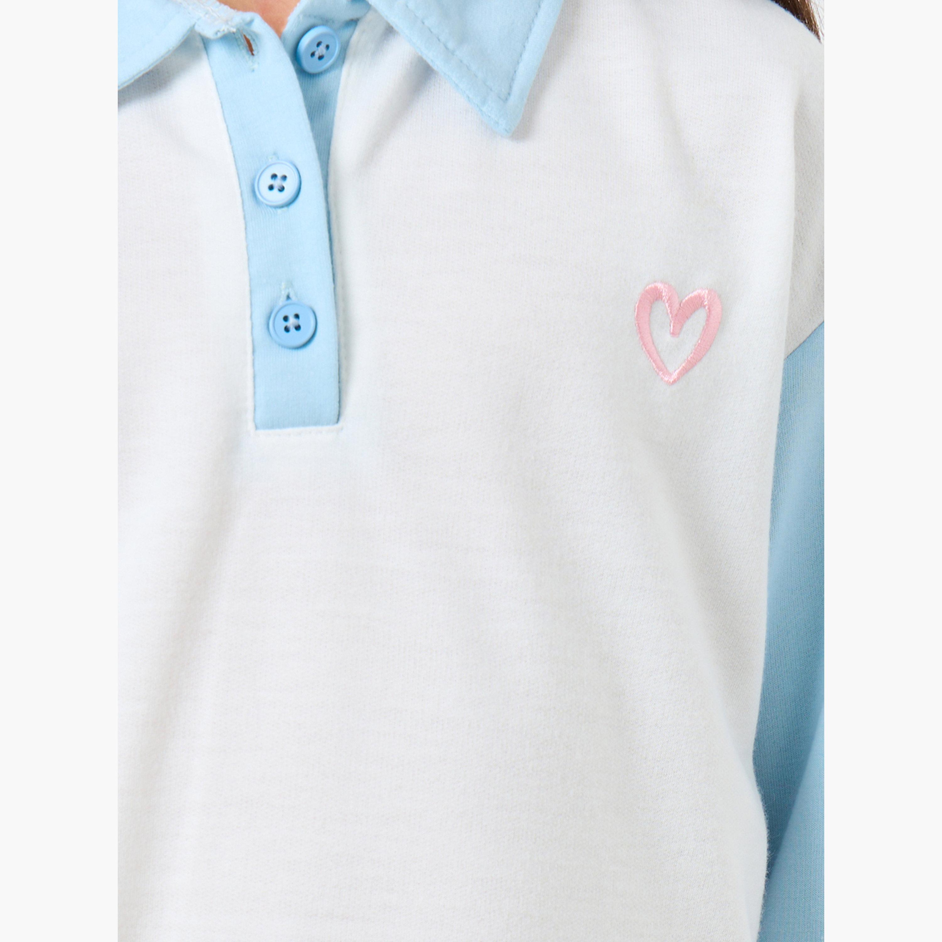 ستايلي - فستان بولو أبيض للبنات-girls-clothing-dressesandjumpsuits-image-4