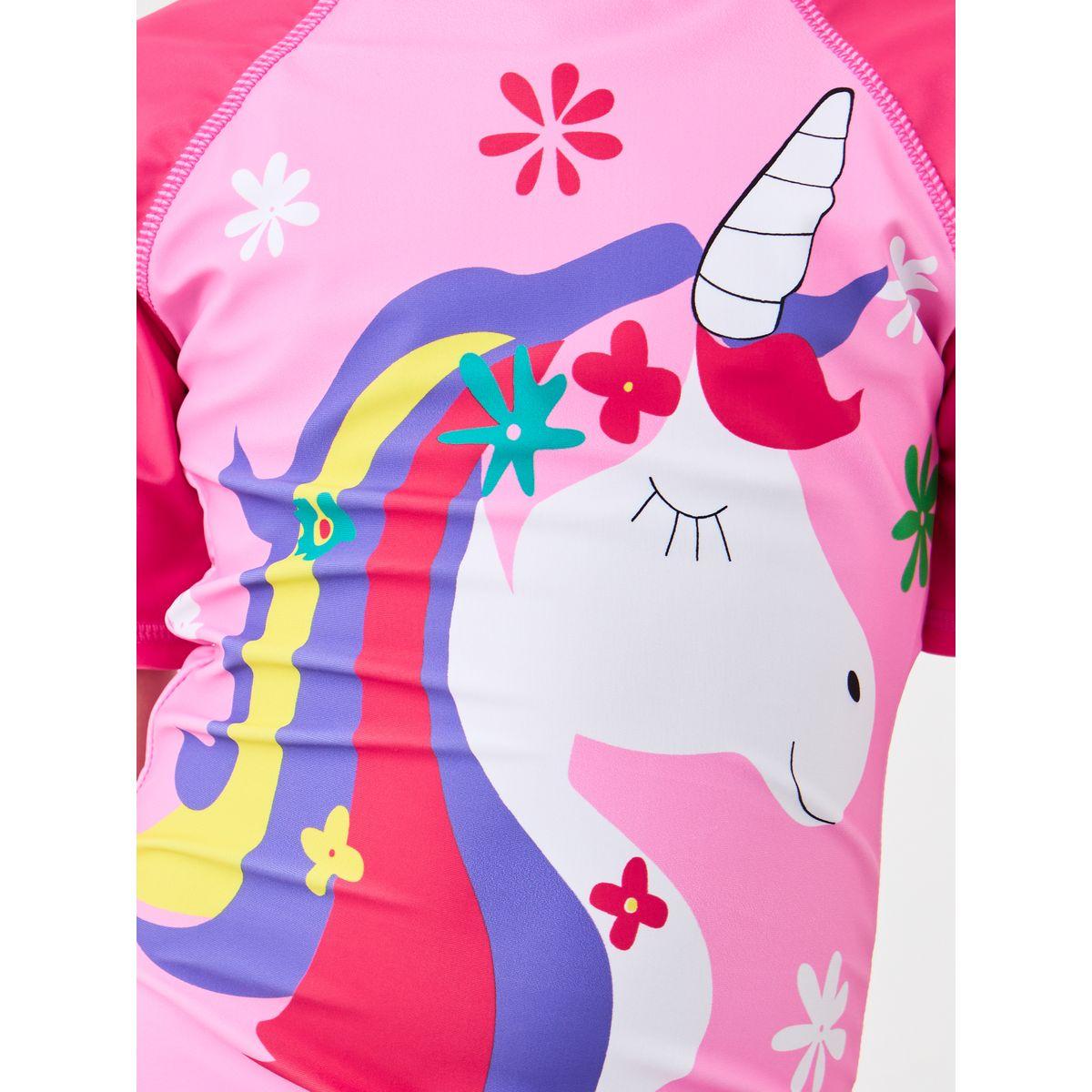 Styli Unicorn Graphic Print Swimsuit and Cap Set-sports-girls-clothing-sets-image-4