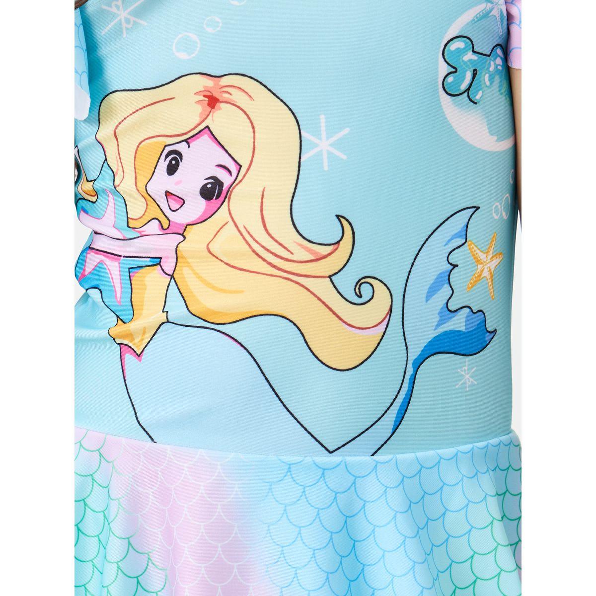 Styli Mermaid Print Ruffled Swimsuit-sports-girls-clothing-tops-image-3