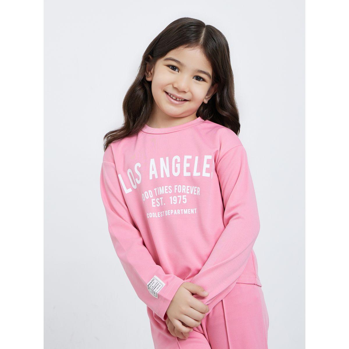 مجموعة من جوغر وبلوزة بطبعة كتابة-girls-clothing-setsandcoords-image-2