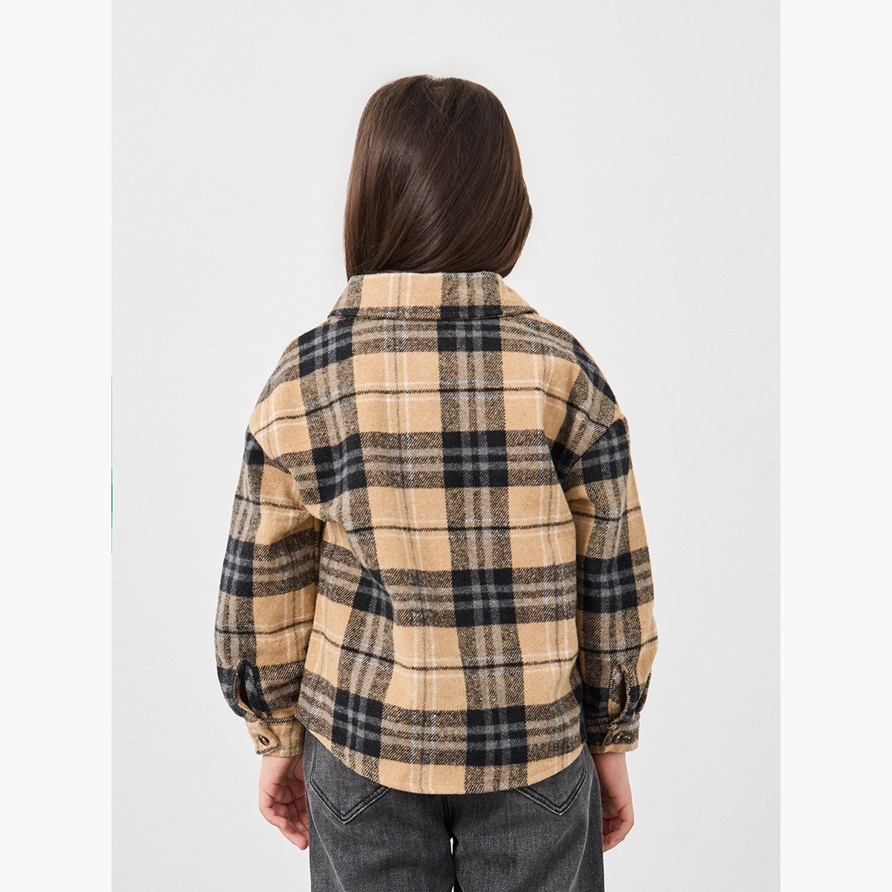 Styli Girls Checkered Flannel Shirt-girls-clothing-blousesandshirts-image-5