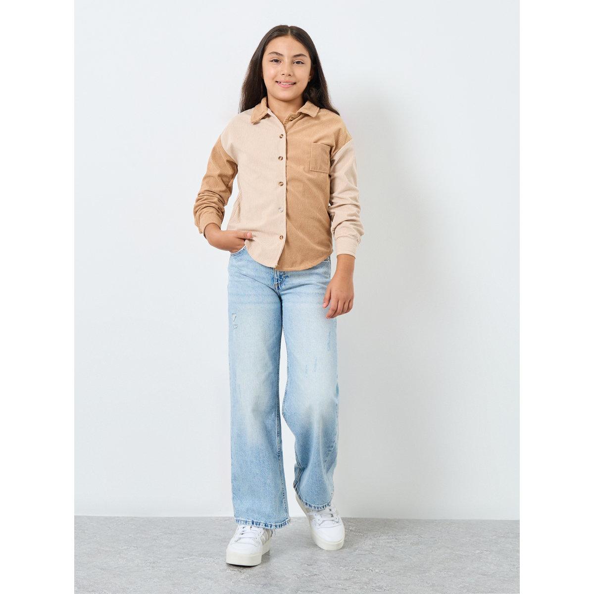 بلوزة بنمط كُتل الألوان-girls-clothing-blousesandshirts-image-2