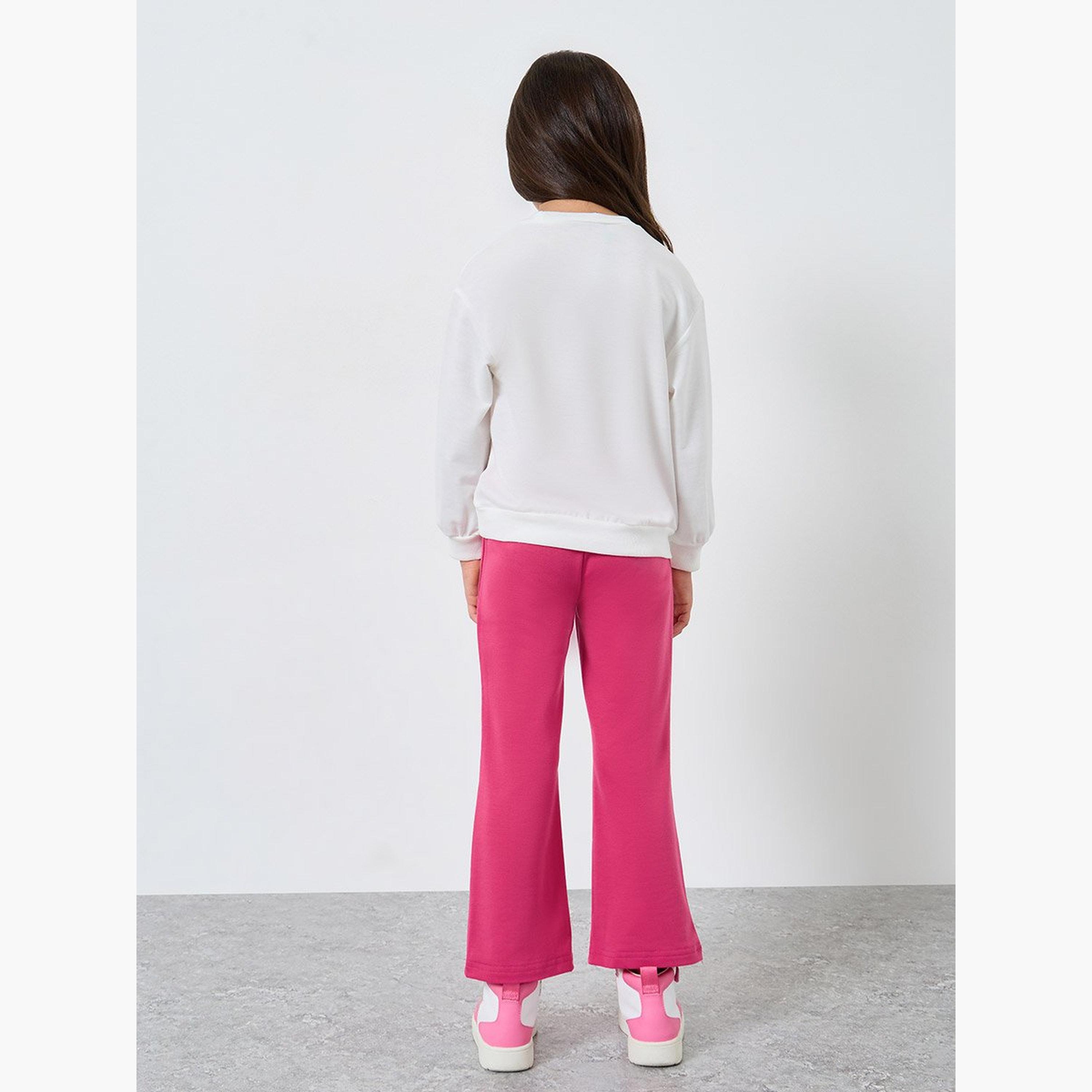 طقم من بنطال وسويت شيرت بطبعة جرافيك-girls-clothing-setsandcoords-image-4