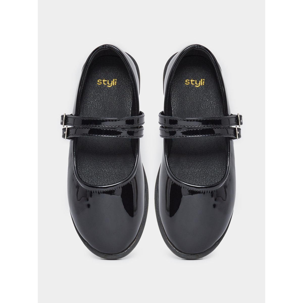 حذاء ماري جين بملمس جلد صناعي-girls-shoes-ballerinas-image-5