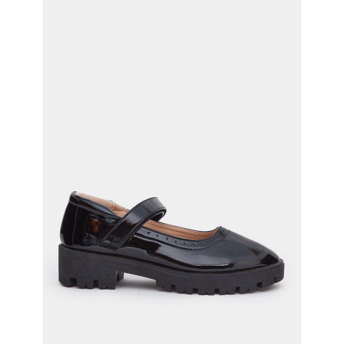 Styli Girls Black Patent Mary Jane Platform Shoes-girls-shoes-ballerinas-image-1