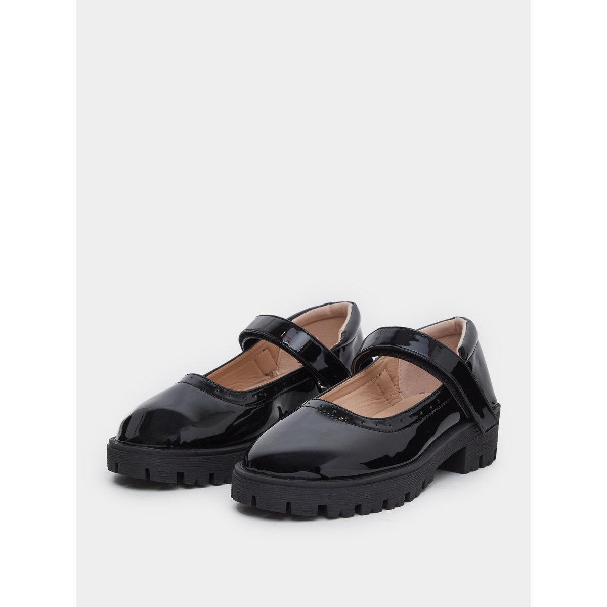 Styli Girls Black Patent Mary Jane Platform Shoes-girls-shoes-ballerinas-image-2