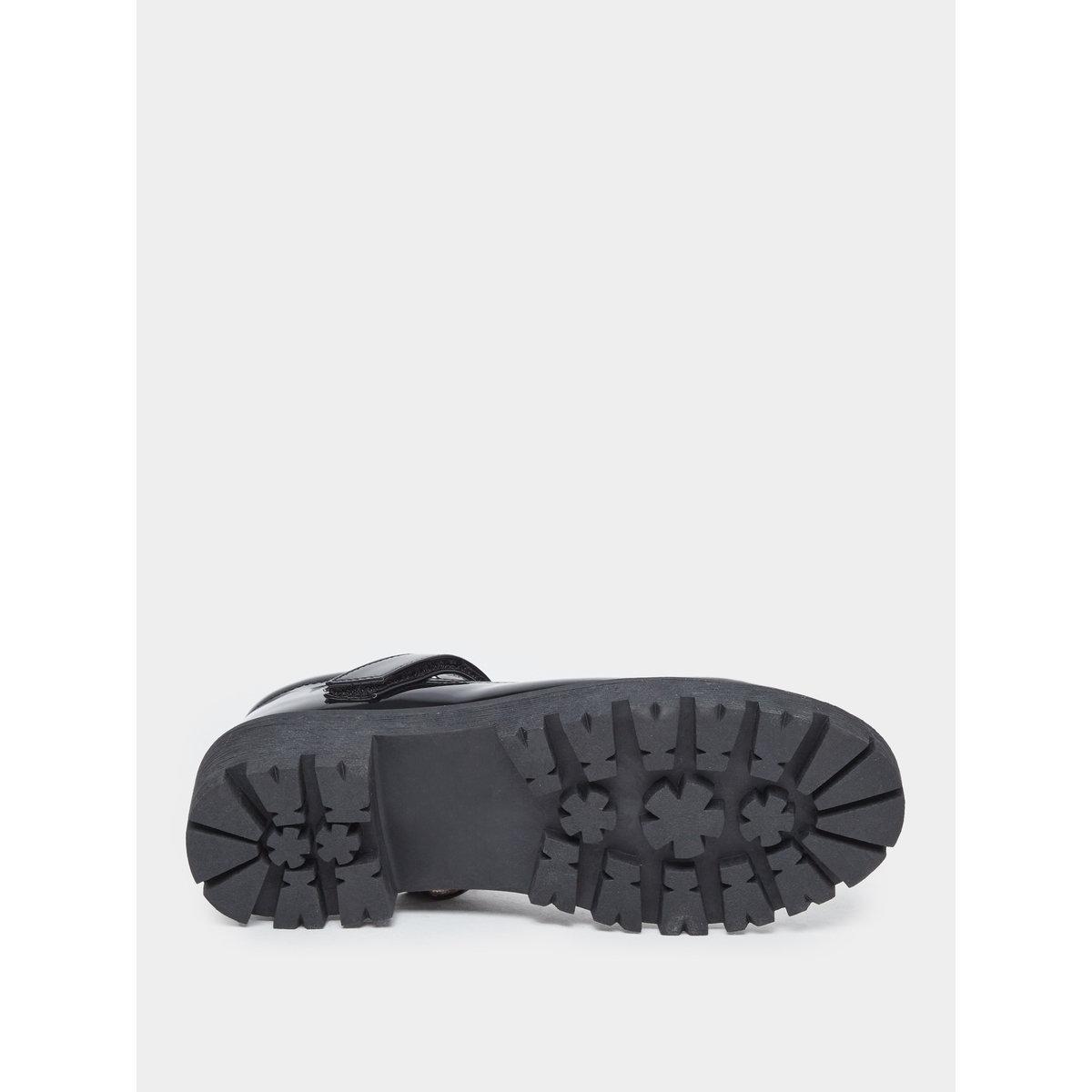 Styli Girls Black Patent Mary Jane Platform Shoes-girls-shoes-ballerinas-image-6