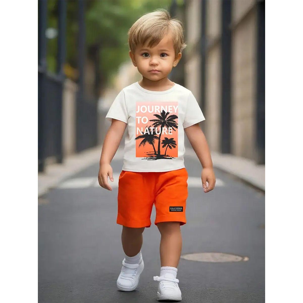 Styli Boys Graphic T-Shirt and Shorts Set-boys-clothing-setsandcoords-image-1