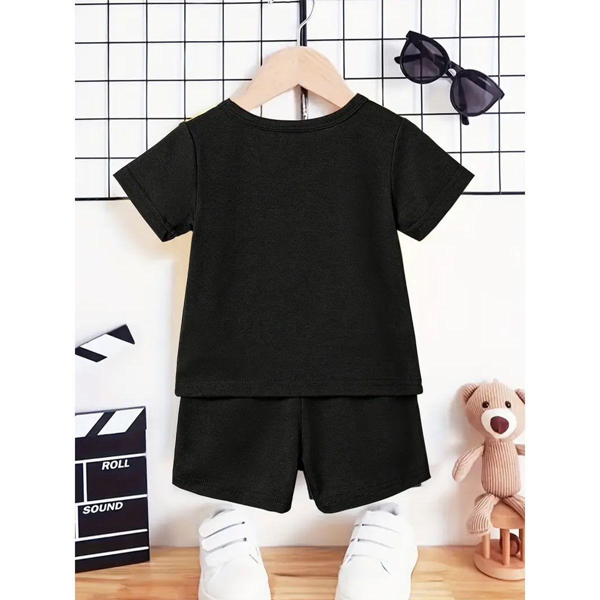 طقم منسق من شورت وتيشيرت بطبعة جرافيك-boys-clothing-setsandcoords-image-2