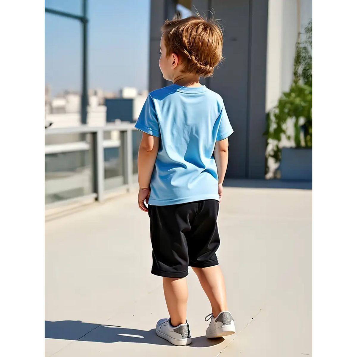 Styli Boys Applique Graphic Print T-Shirt and Shorts Set-boys-clothing-setsandcoords-image-3