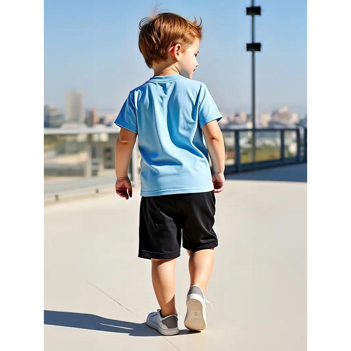 Styli Boys Applique Graphic Print T-Shirt and Shorts Set-boys-clothing-setsandcoords-image-4