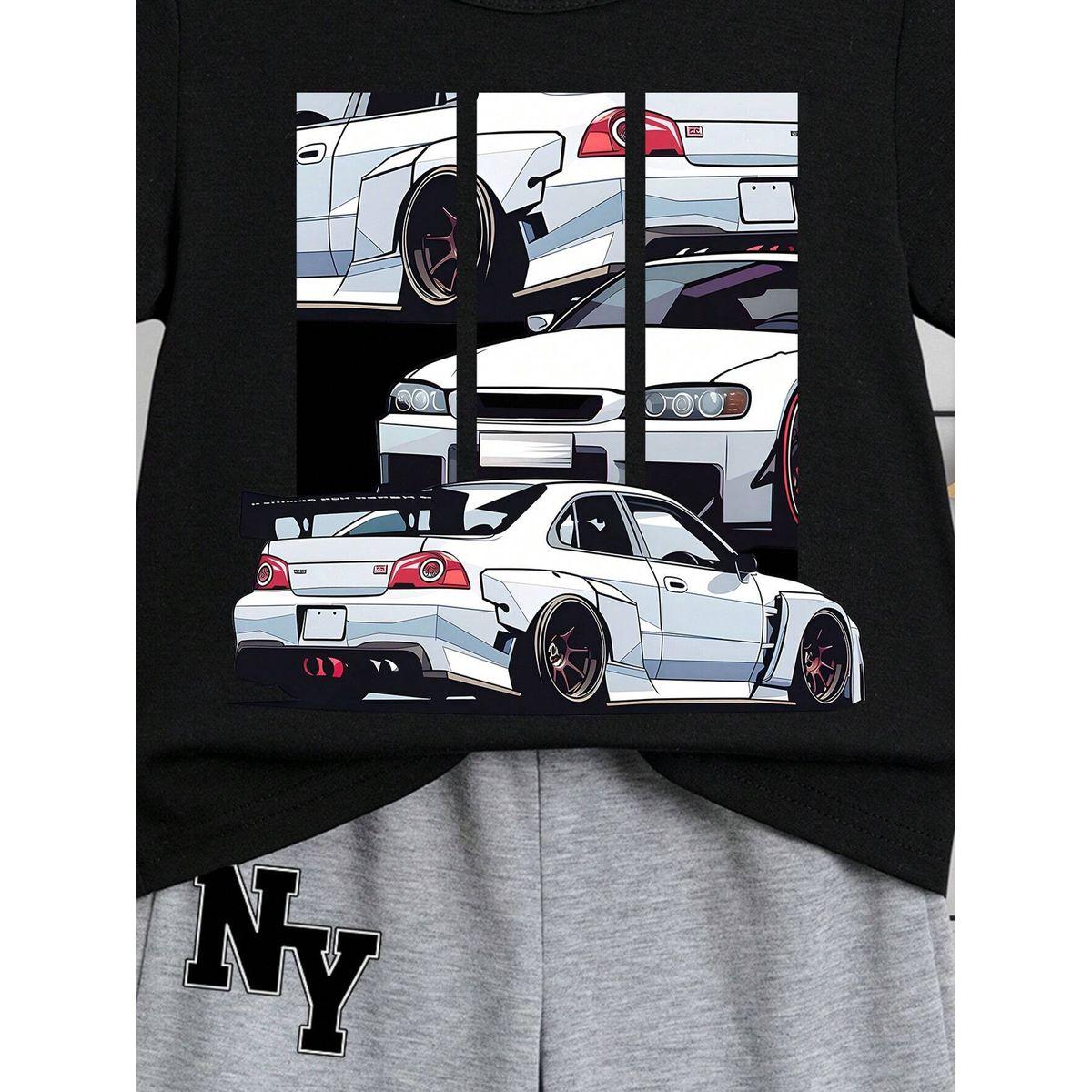 Styli Boys Car Graphic T-Shirt and Shorts Set-boys-clothing-setsandcoords-image-4