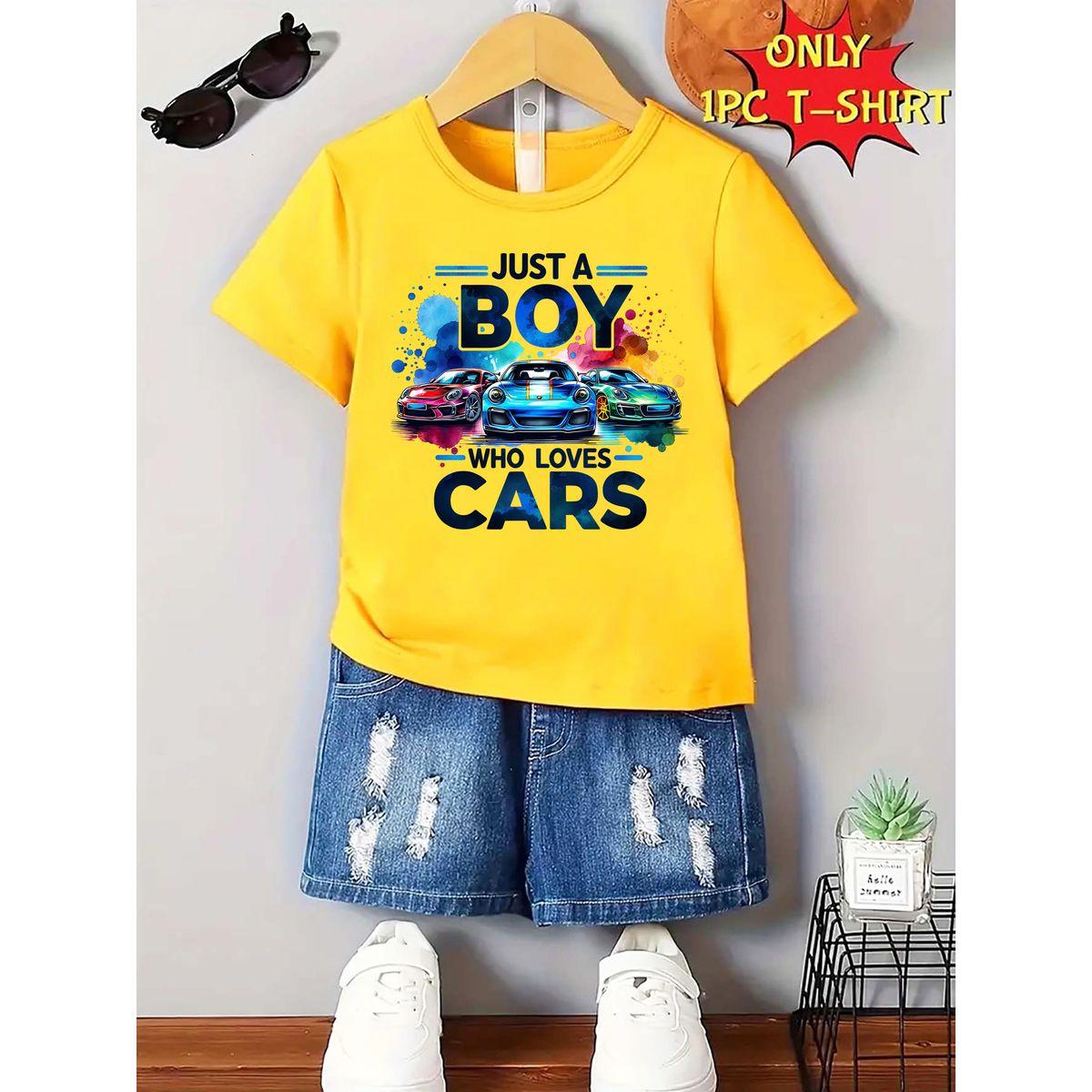 Styli Boys Yellow Car Graphic Print T-Shirt-boys-clothing-tshirtsandpolos-image-2