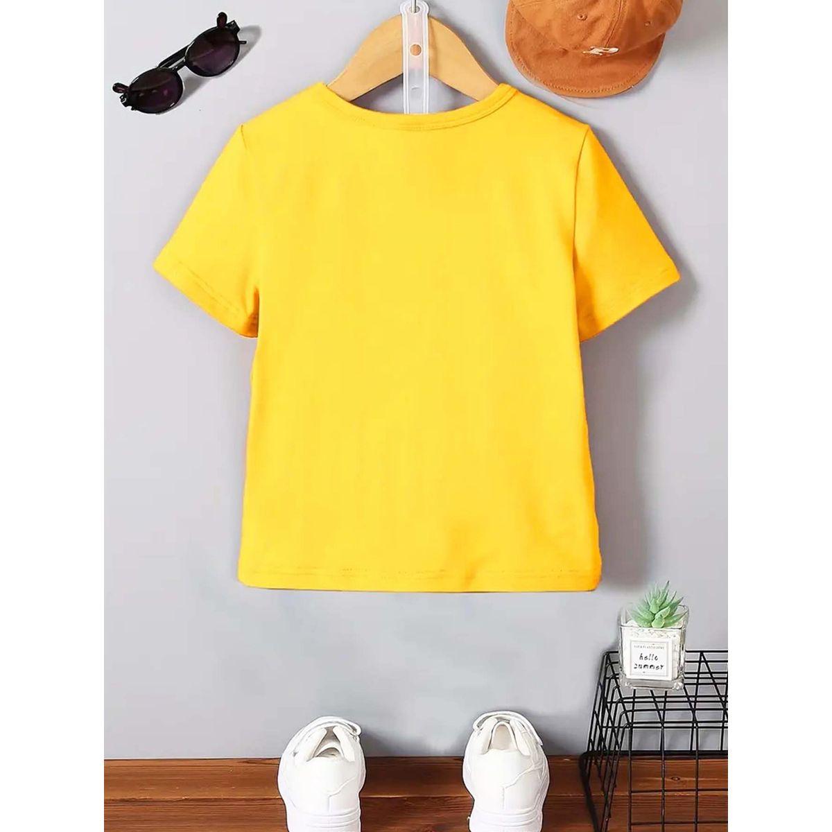 Styli Boys Yellow Car Graphic Print T-Shirt-boys-clothing-tshirtsandpolos-image-4
