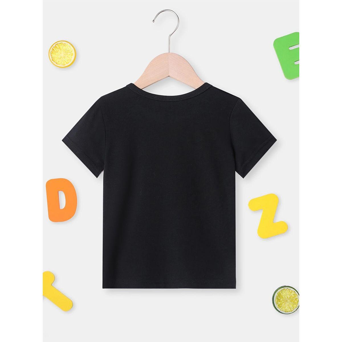 Styli Girls Little Bestie Graphic Print T-Shirt-girls-clothing-tshirts-image-3