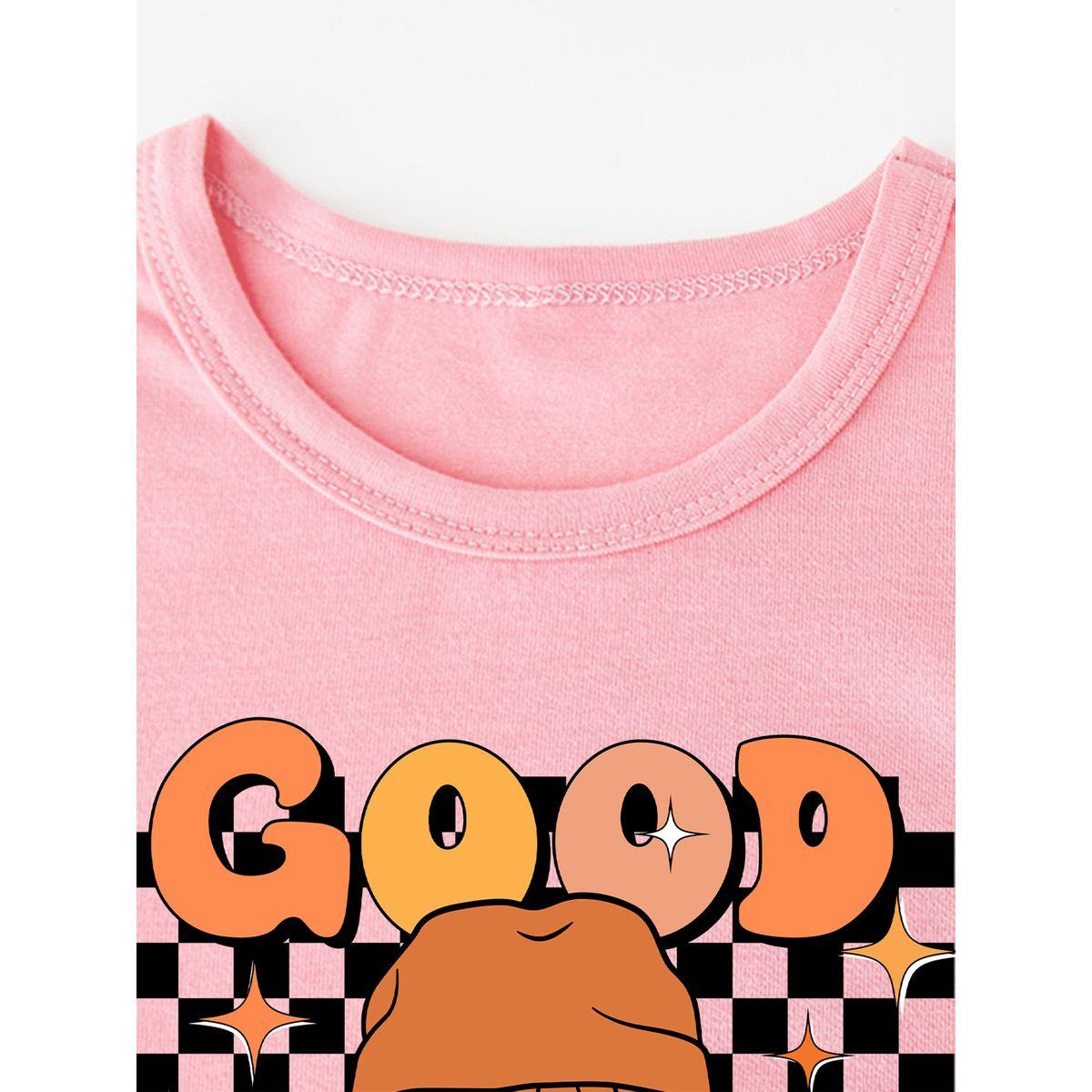 Styli Girls Pink Emoji T-Shirt-girls-clothing-tshirts-image-4