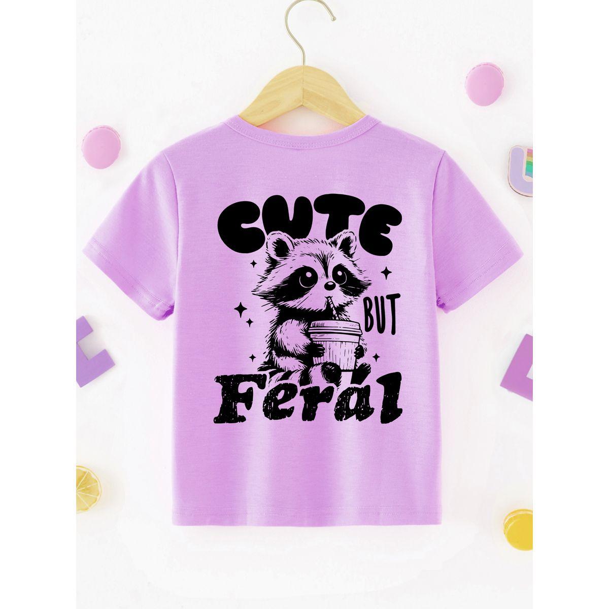 Styli Girls Purple Raccoon Graphic T-Shirt-girls-clothing-tshirts-image-3