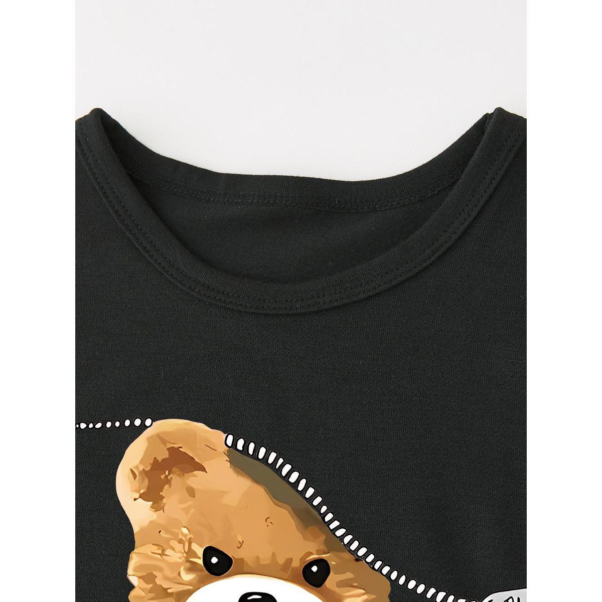 Styli Boys Bear Graphic Print Round Neck T-Shirt-boys-clothing-tshirtsandpolos-image-3