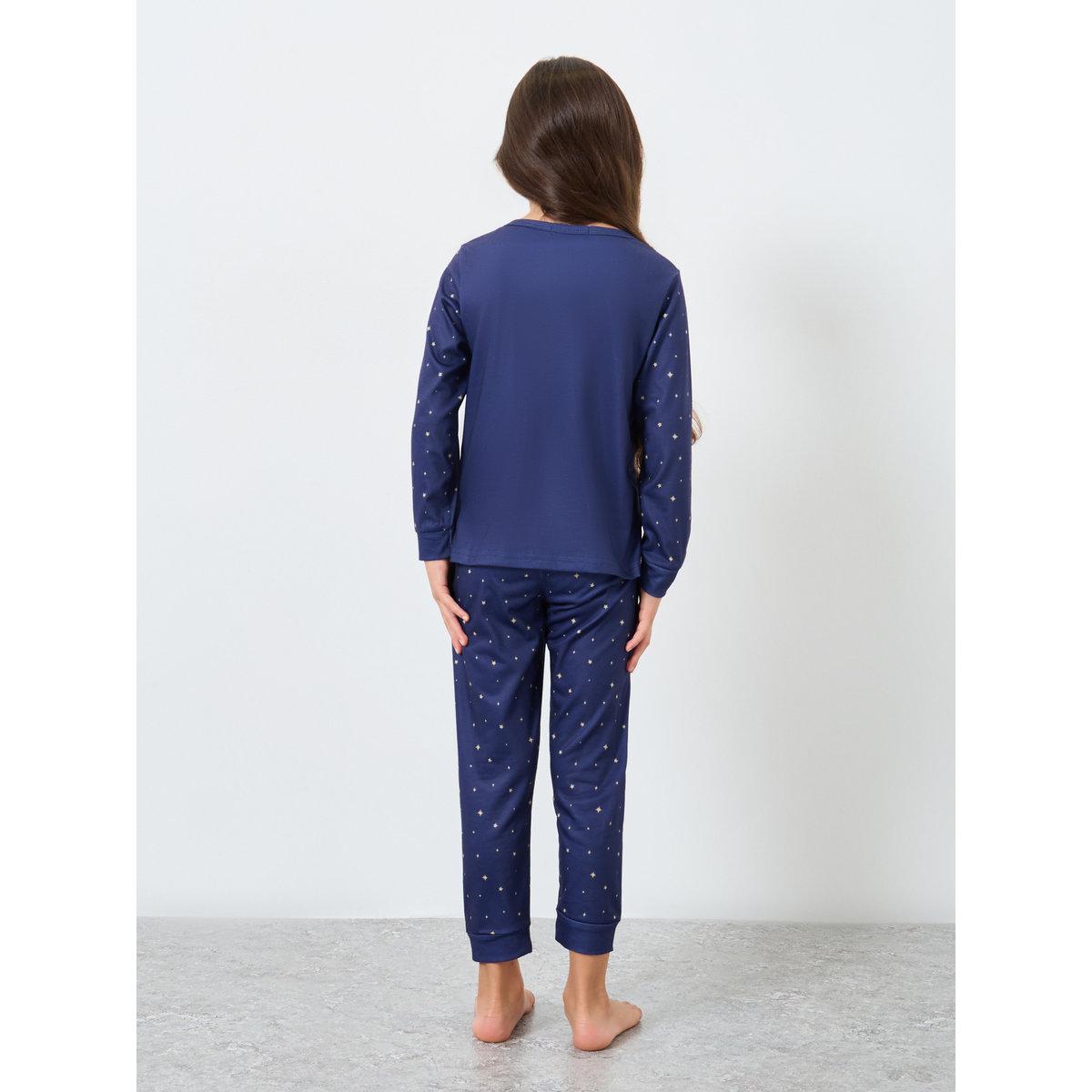 طقم من بنطال بيجاما وتيشيرت بطبعة جرافيك-girls-clothing-nightwear-image-5