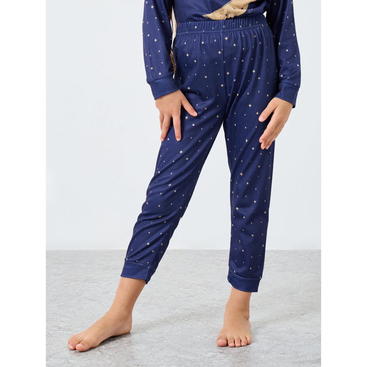 طقم من بنطال بيجاما وتيشيرت بطبعة جرافيك-girls-clothing-nightwear-image-6