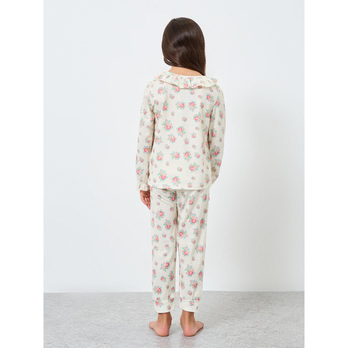 طقم من بنطال بيجاما وتيشيرت بطبعة زهور-girls-clothing-nightwear-image-5