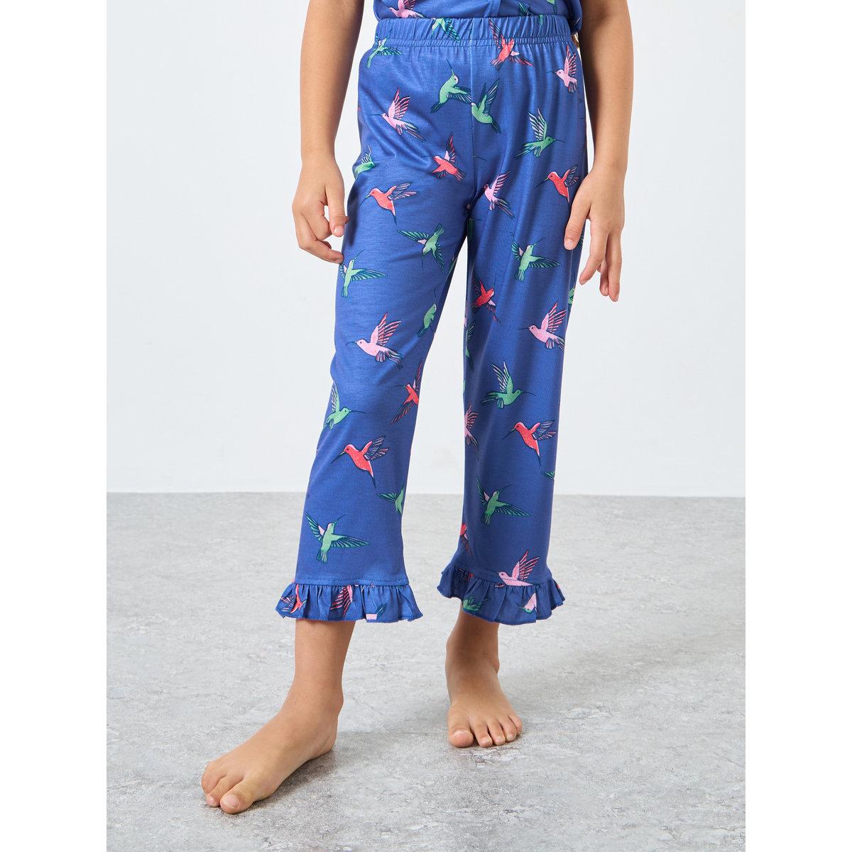 طقم من بنطال بيجاما وتيشيرت بطبعة جرافيك-girls-clothing-nightwear-image-5