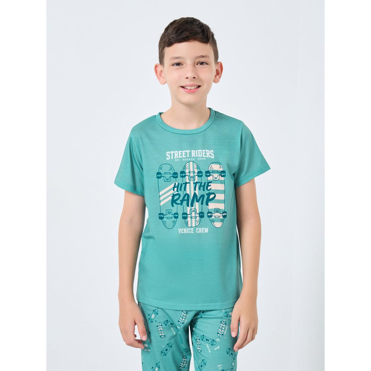 طقم من بنطال بيجاما وتيشيرت بطبعة جرافيك-boys-clothing-nightwear-image-2