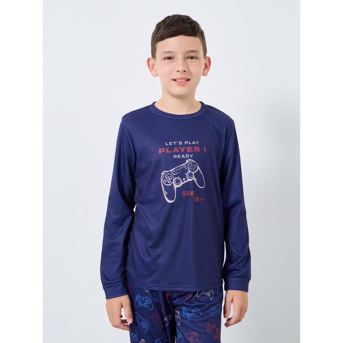 طقم من بنطال بيجاما وتيشيرت بطبعة جرافيك-boys-clothing-nightwear-image-2