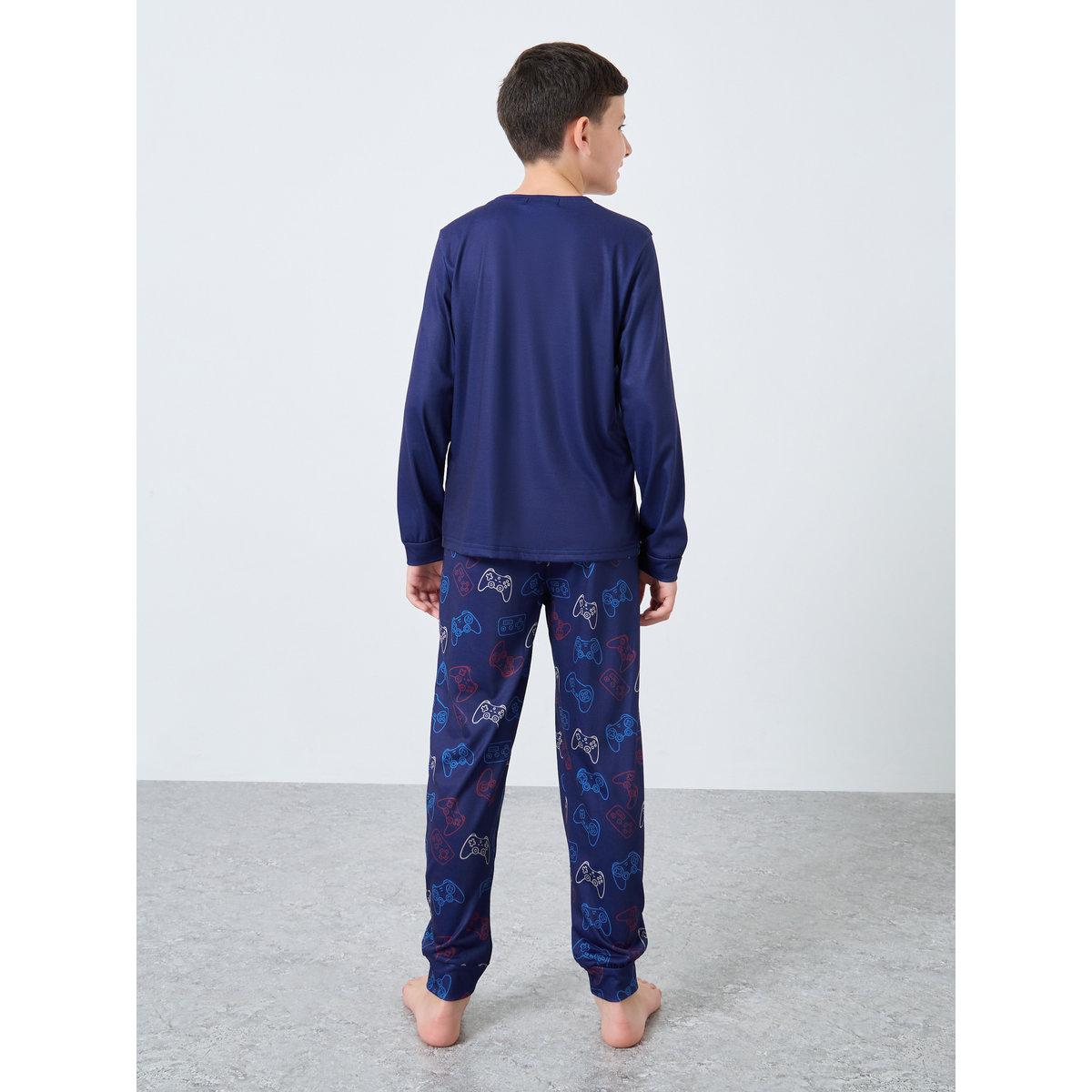 طقم من بنطال بيجاما وتيشيرت بطبعة جرافيك-boys-clothing-nightwear-image-4