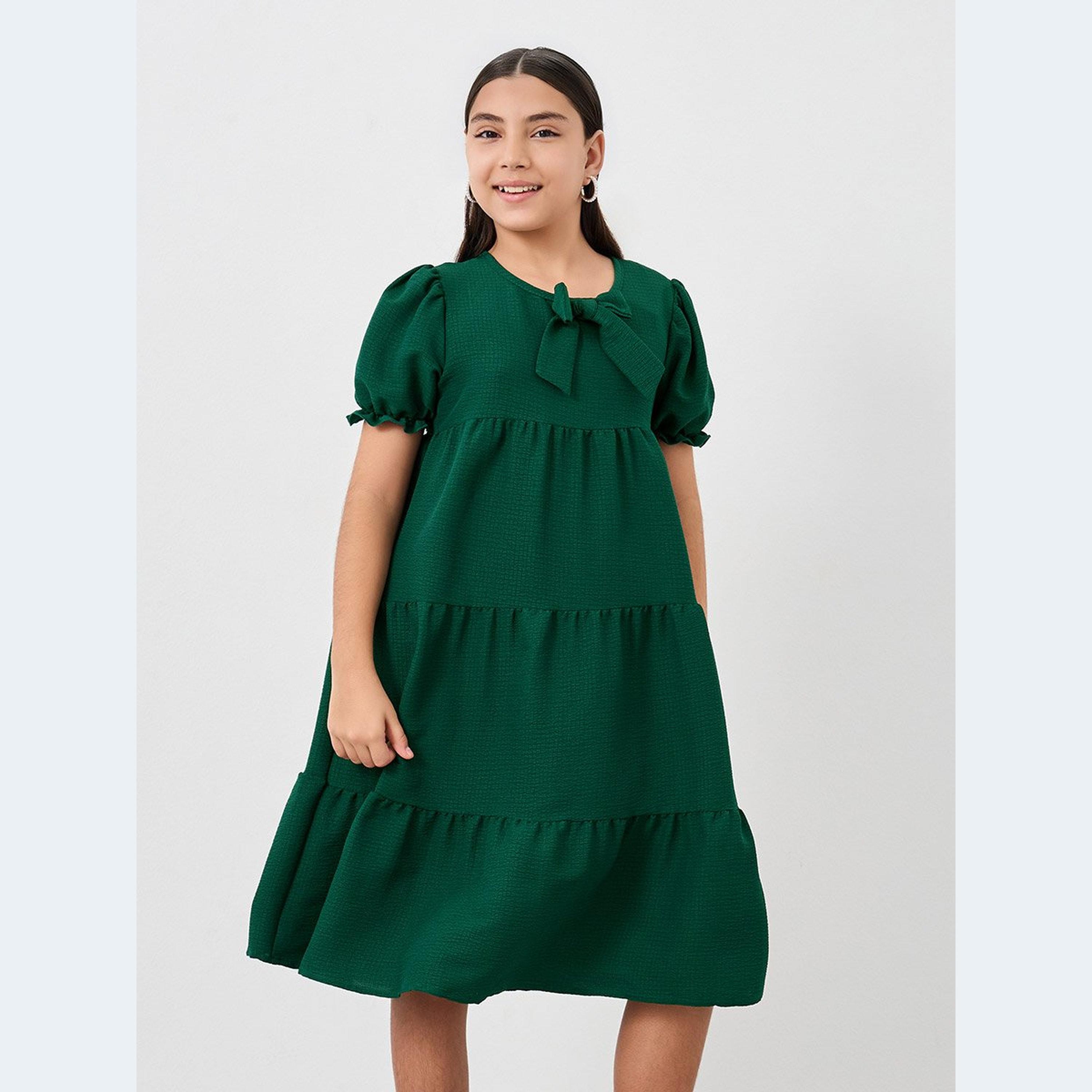 فستان بتفاصيل بارزة الملمس مع كسرات-girls-clothing-dressesandjumpsuits-image-2