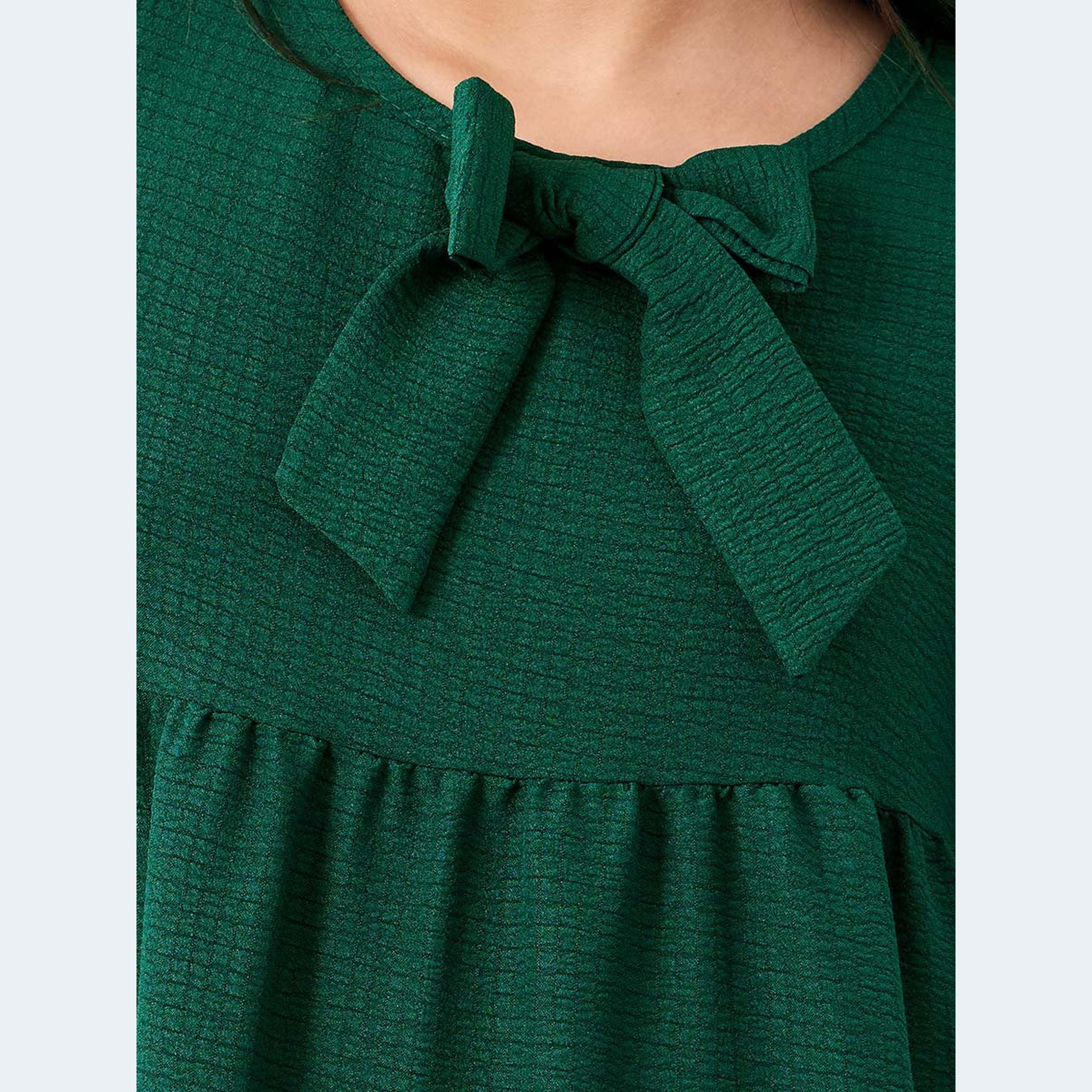 فستان بتفاصيل بارزة الملمس مع كسرات-girls-clothing-dressesandjumpsuits-image-3