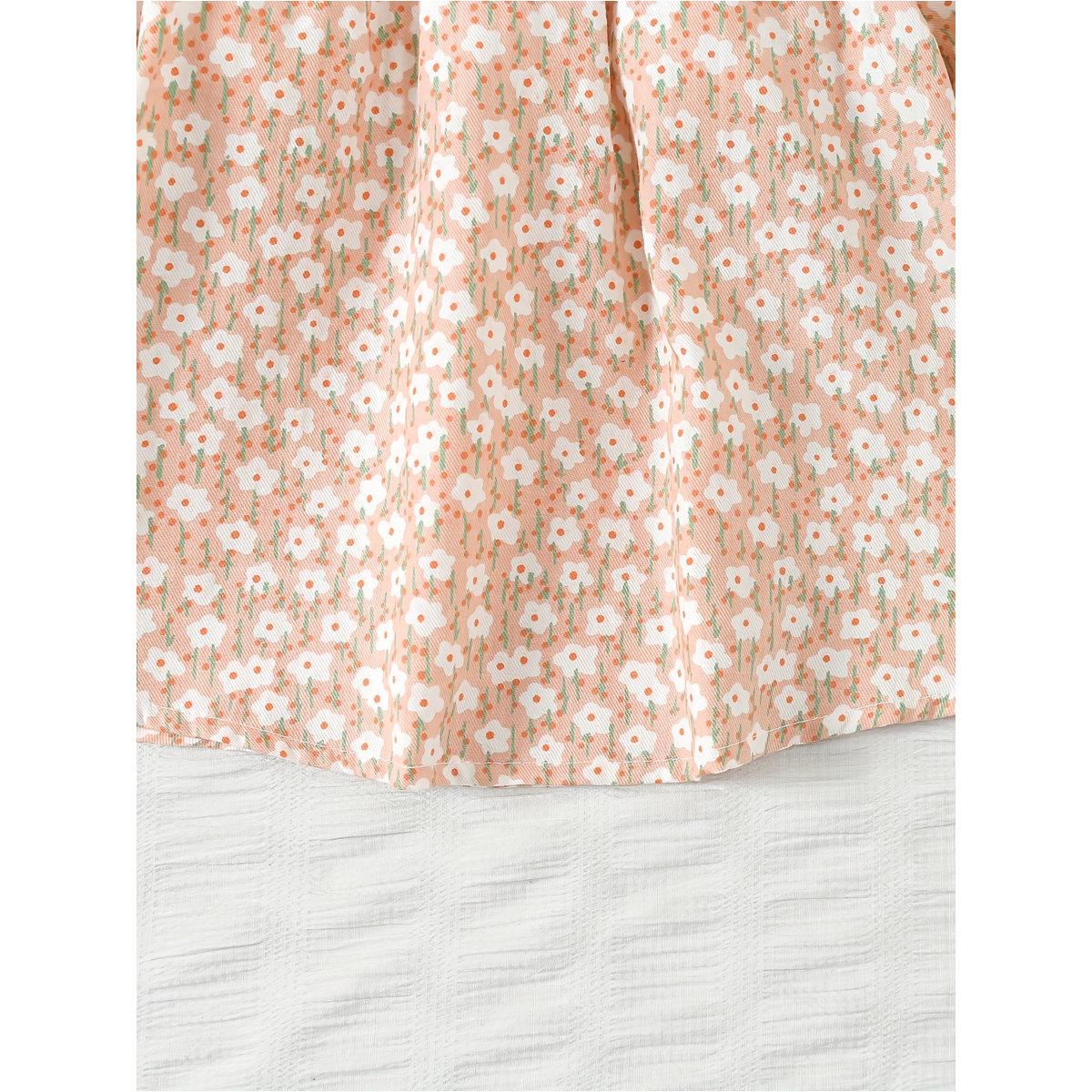 بلوزة قطنية بطبعة زهور وتفاصيل كشكش-girls-clothing-blousesandshirts-image-2