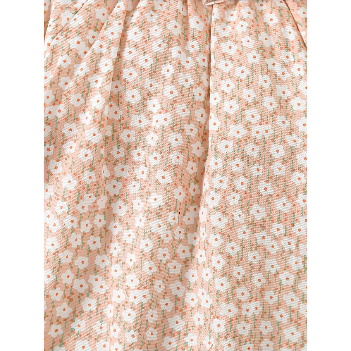 بلوزة قطنية بطبعة زهور وتفاصيل كشكش-girls-clothing-blousesandshirts-image-1
