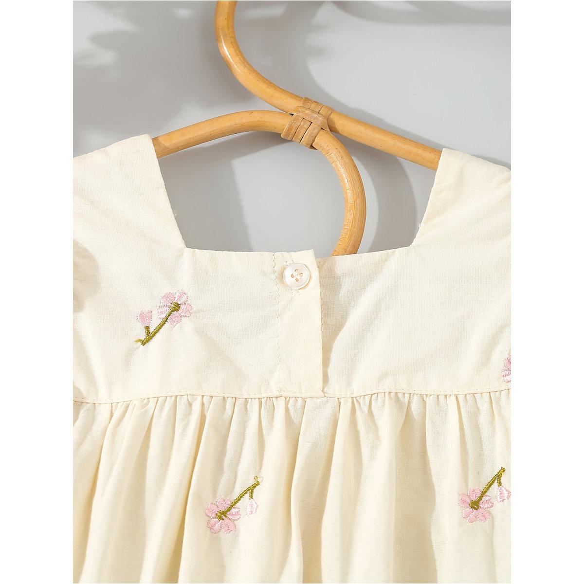 فستان بتفاصيل مُطرزة مع تداخلات دانتيل-girls-clothing-dressesandjumpsuits-image-4