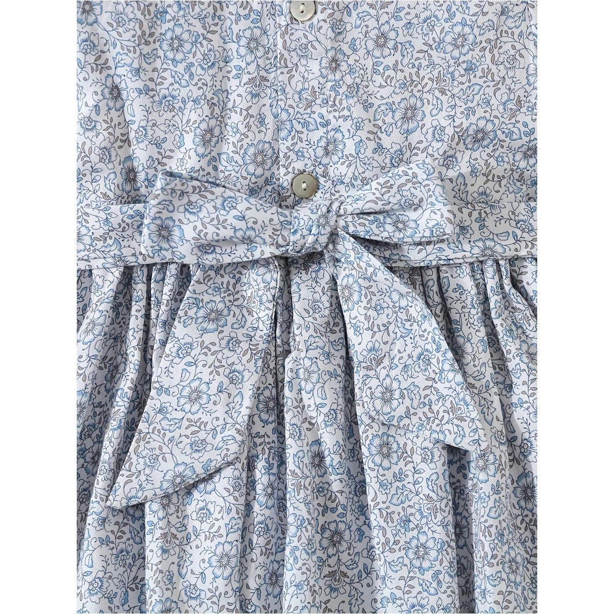 فستان بطبعة زهور مع ياقة بيتر بان-girls-clothing-dressesandjumpsuits-image-7