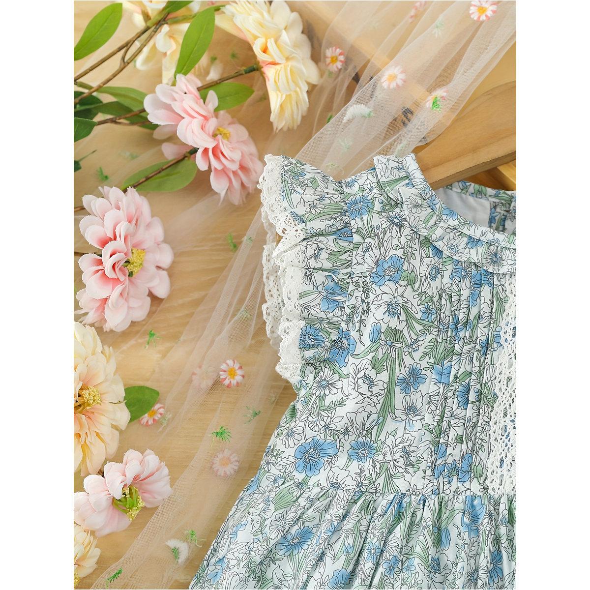 فستان بتفاصيل مُجمعة مع تداخلات دانتيل-girls-clothing-dressesandjumpsuits-image-4
