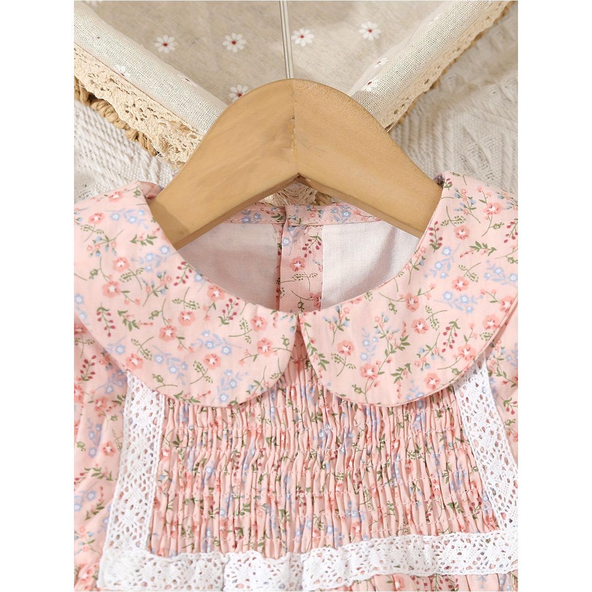 فستان بطبعة زهور وتفاصيل مُطرزة-girls-clothing-dressesandjumpsuits-image-5